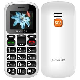 Mobilný telefón Aligator A321 Senior Dual SIM (A321WT) biely
