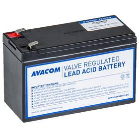 Olovený akumulátor Avacom RBC2 - náhrada za APC (AVA-RBC2) čierny