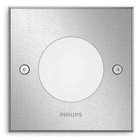 Svietidlo vonkajšie Philips Crust SQ, LED, zápustné (8718696159019) nerez