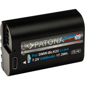 Batéria PATONA pre digitálnu kameru Panasonic DMW-BLK22 2400mAh Li-Ion Platinum, USB-C (1401)