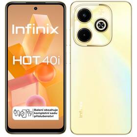 Mobilný telefón Infinix Hot 40i 4 GB / 128 GB (X6528B128GO) zlatý