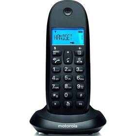 Domáci telefón Motorola C1001CB+ (E07000K50B1AES(01)) čierny