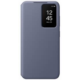 Puzdro na mobil flipové Samsung Smart View na Galaxy S24 (EF-ZS921CVEGWW) fialové