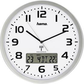 Nástenné hodiny Hama Extra strieborné/biele