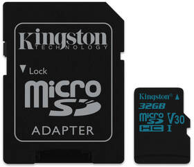Pamäťová karta Kingston Canvas Go! MicroSDHC 32GB UHS-I U3 (90R/45W) + adapter (SDCG2/32GB)