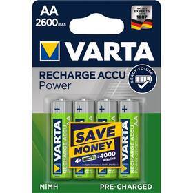 Batéria nabíjacia Varta Power, HR06, AA, 2600mAh, Ni-MH, blister 4ks (5716101404)