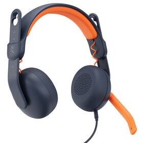 Headset Logitech Zone Learn 3.5mm ON EAR (981-001372) modrý