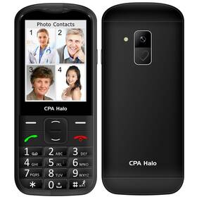 Mobilný telefón CPA Halo 28 Senior s nabíjecím stojánkem (CPA HALO 28 BLACK) čierny