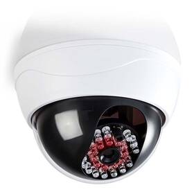 Maketa zabezpečovacej kamery Nedis s infračervenou LED, dome, IP44, vonkajšie aj vnútorné (DUMCD20WT)