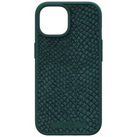 Kryt na mobil Njord Salmon Leather Magsafe na Apple iPhone 15 (NA51SL02) zelený