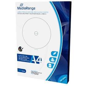 Etikety MediaRange CD/DVD/Blu-ray High-Glossy 15mm - 118mm 50 listov (100 etikiet) (MRINK132)