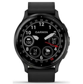 Inteligentné hodinky Garmin Venu 3 - Slate/Black Leather Band (010-02784-52)