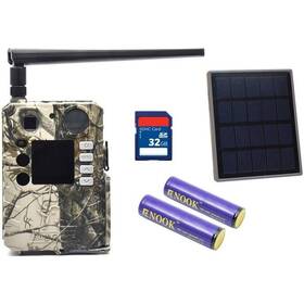 Fotopasca BolyGuard BG310-MFP + solárny panel + 2× batérie + 32GB SD karta zelená