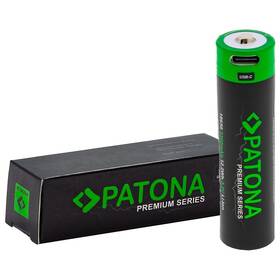 Batéria nabíjacia PATONA Premium Li-lon, 18650, 3300mAh, 3,7V, USB-C, 1ks (PT6525)