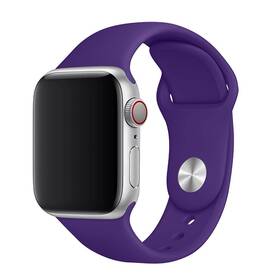 FIXED Silicone Strap na Apple Watch 38/40/41 mm - tmavo fialový