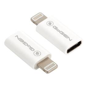 Redukcia GoGEN Lightning (M) / USB-C (F) (8PUSBCMF01) biela