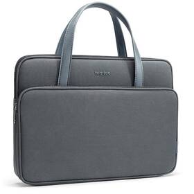 Brašna na notebook tomtoc Premium Briefcase na 14" MacBook Pro (2021) (TOM-H21-C01G01) sivá