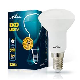 LED žiarovka ETA EKO LEDka reflektor 6W, E14, teplá bílá (ETAR50W6WW01)
