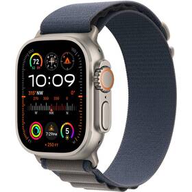 Inteligentné hodinky Apple Watch Ultra 2 GPS + Cellular, 49mm pouzdro z titanu - modrý alpský tah - S (MREK3CS/A)