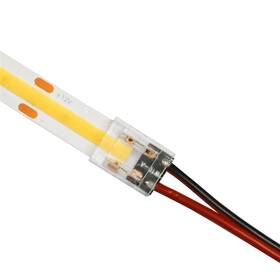 Konektor Solight napájací, pre COB LED pásky 0,8cm (WM91) biely