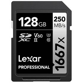 Pamäťová karta Lexar Professional 1667x SDXC 128GB UHS-II, (250R/120W), C10 V60 U3 (LSD128CB1667)