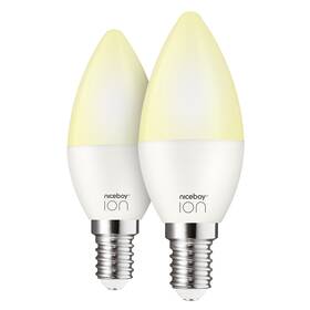 Inteligentná žiarovka Niceboy ION SmartBulb Ambient E14, 5,5W, 2ks (SA-E14-set)