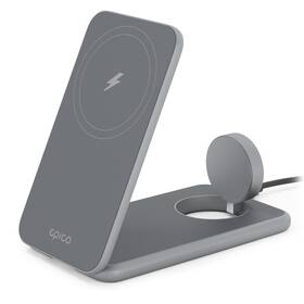 Bezdrôtová nabíjačka Epico Mag+ Foldable Charging Stand (9915111900090) sivá