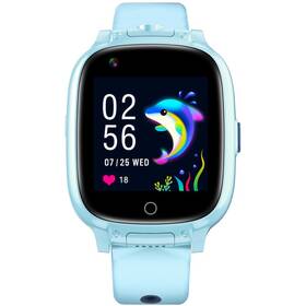 Inteligentné hodinky Garett Kids Twin 4G (TWIN_4G_BLUE) modré - zánovný - 12 mesiacov záruka