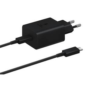 Nabíjačka do siete Samsung USB-C 45W + USB-C kábel 1,8m (EP-T4510XBEGEU) čierna