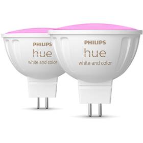 Inteligentná žiarovka Philips Hue 6,3 W, MR16, GU5,3, White and Color Ambiance, 2 ks (929003575302)