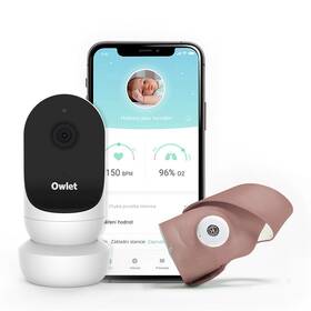 Súprava kamery a inteligentné ponožky Owlet Smart Sock 3 & Cam 2 Bundle - Dusty Rose