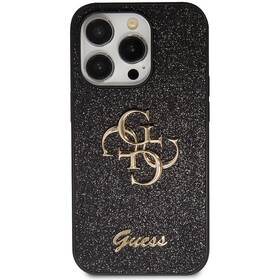 Kryt na mobil Guess Fixed Glitter 4G Metal Logo na Apple iPhone 15 Pro Max (GUHCP15XHG4SGK) čierny