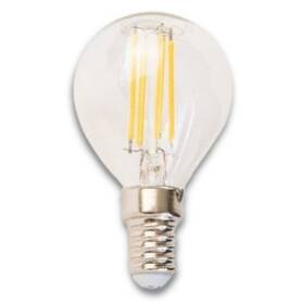 LED žiarovka Tesla filament miniglobe, E14, 4,2 W, teplá biela (MG144227-1)