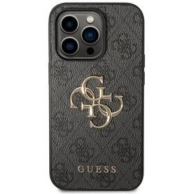 Kryt na mobil Guess 4G Metal Logo na Apple iPhone 15 Pro (GUHCP15L4GMGGR) sivý