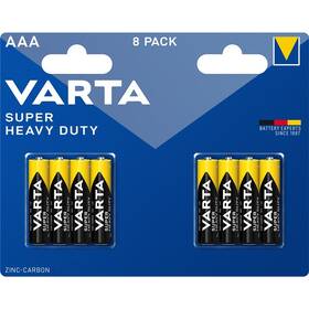 Batérie zinkovo-uhlíková Varta Super Heavy Duty AAA, R6P, blister 8ks (2003101418)
