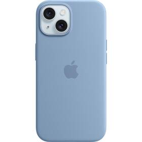 Kryt na mobil Apple Silicone Case s MagSafe pro iPhone 15 - ledově modrý (MT0Y3ZM/A)