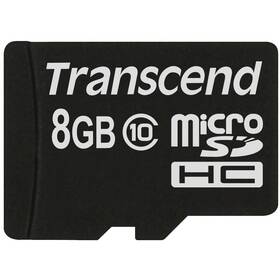Pamäťová karta Transcend MicroSDHC 8GB Class10 (TS8GUSDC10)