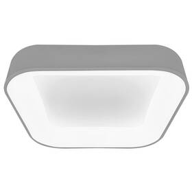 LED stropné svietidlo Solight štvorcové Treviso, 48W, 2880lm, stmievateľné, diaľkové ovládanie (WO769-G) sivé