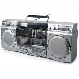 Rádiomagnetofón s CD MUSE M-380GBS strieborný