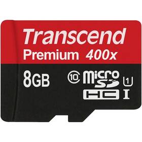 Pamäťová karta Transcend MicroSDHC Premium 8GB UHS-I U1 (45MB/s) (TS8GUSDCU1)
