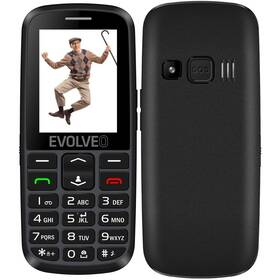 Mobilný telefón Evolveo EasyPhone EG pro seniory (EP-550-EGB) čierny