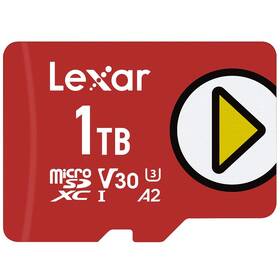 Pamäťová karta Lexar PLAY microSDXC 1TB UHS-I, (160R/100W) C10 A2 V30 U3 (LMSPLAY001T-BNNNG)