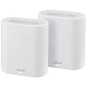 Kompletný Wi-Fi systém Asus ExpertWiFi EBM68 AX7800 Tri-band Mesh Wi-Fi 6 (2-pack) (90IG07V0-MO3A40) biely
