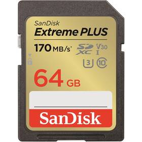 Pamäťová karta SanDisk SDXC Extreme Plus 64GB UHS-I U3 (170R/80W) (SDSDXW2-064G-GNCIN)