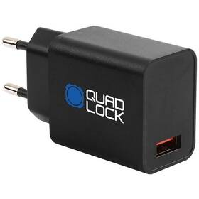 Nabíjačka do siete Quad Lock USB-A 18 W (QLA-PWB-EU) čierna