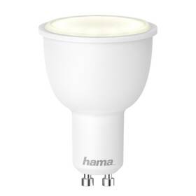 Inteligentná žiarovka Hama SMART WiFi LED, GU10, 4,5 W, biela, stmievateľná (176558)