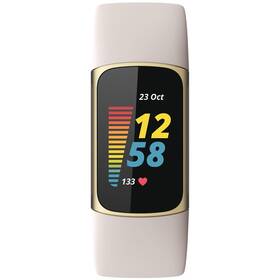 Fitness náramok Fitbit Charge 5 - Lunar White (FB421GLWT)