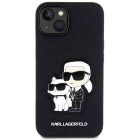 Kryt na mobil Karl Lagerfeld PU Saffiano Karl and Choupette NFT na Apple iPhone 13 (KLHCP13MSANKCPK) čierny