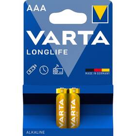 Batéria alkalická Varta Longlife AAA, LR03, blister 2ks (4103101412)