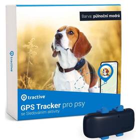 GPS lokátor Tractive DOG 4 LTE – sledování polohy a aktivity pro psy (TRNJADB) modrý - zánovný - 24 mesiacov záruka